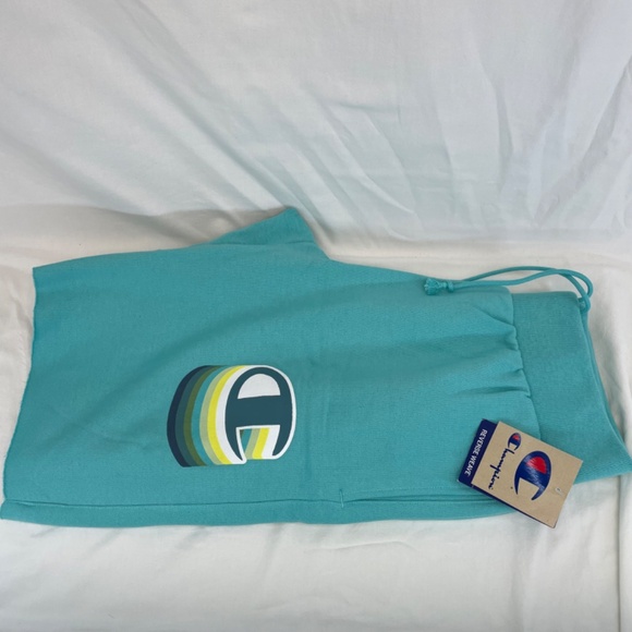 Champion Sweat Shorts Reverse Weave Blue Heavyweight Men’s Size Medium NEW - Picture 12 of 13